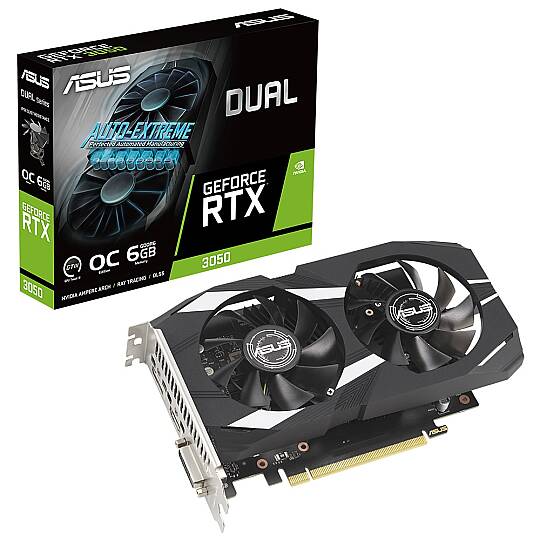 DUAL GeForce RTX 3050 OC 6GB GDDR6 96 Bit Ekran Kartı