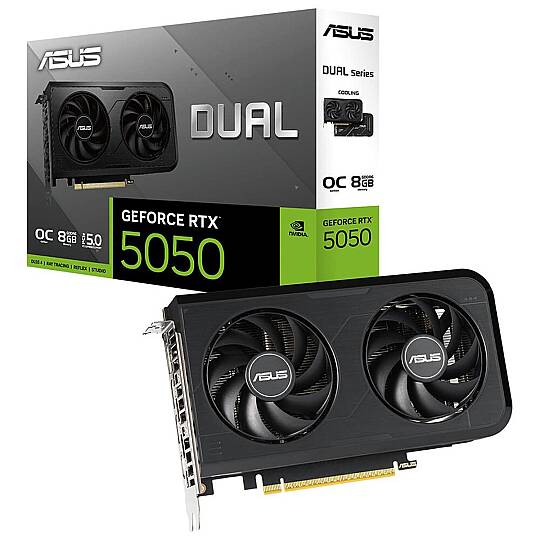 DUAL GeForce RTX 5050 OC 8GB GDDR6 128 Bit DLSS 4 Ekran Kartı