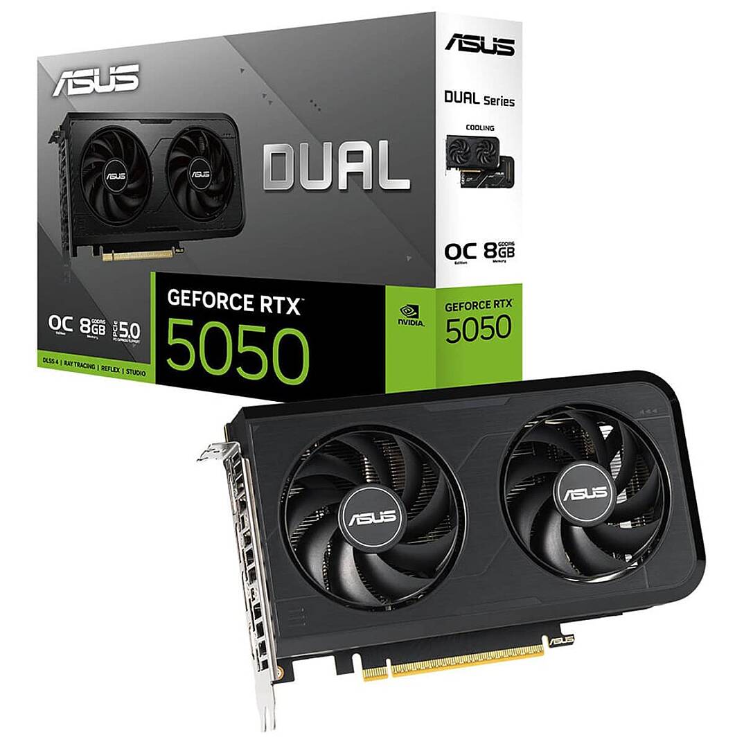 DUAL GeForce RTX 5050 OC 8GB GDDR6 128 Bit DLSS 4 Ekran Kartı - 1