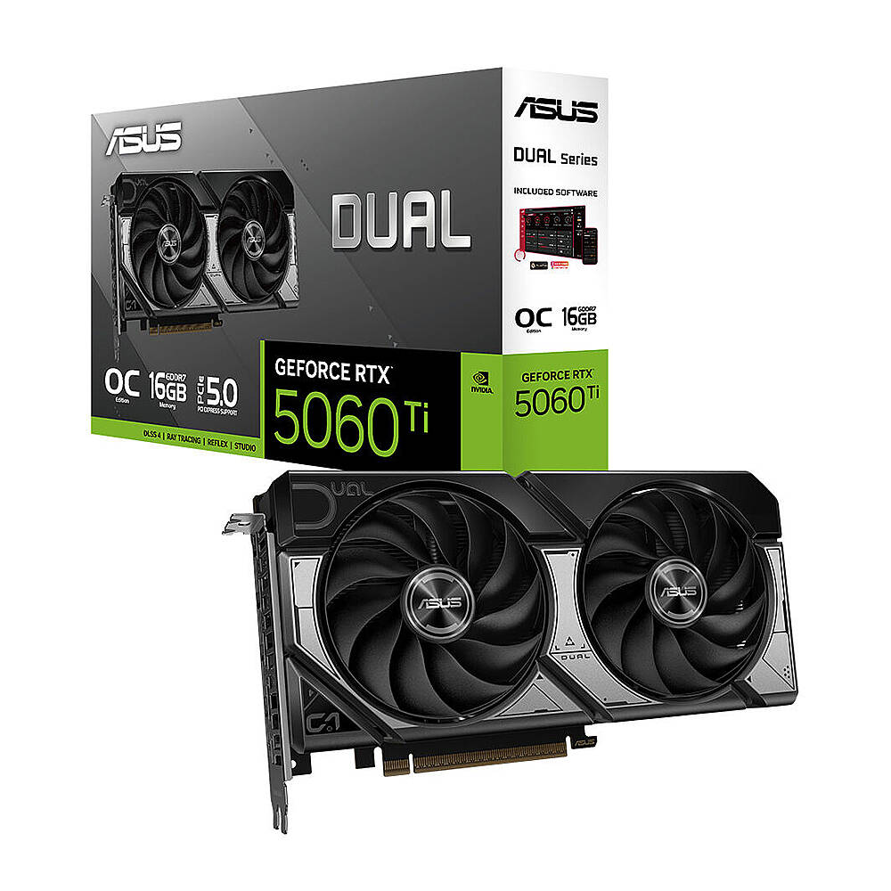 DUAL GeForce RTX 5060 Ti OC 16GB GDDR7 128 Bit DLSS 4 Ekran Kartı - 1