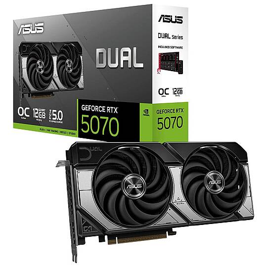 DUAL GeForce RTX 5070 OC 12GB GDDR7 192 Bit DLSS 4 Ekran Kartı