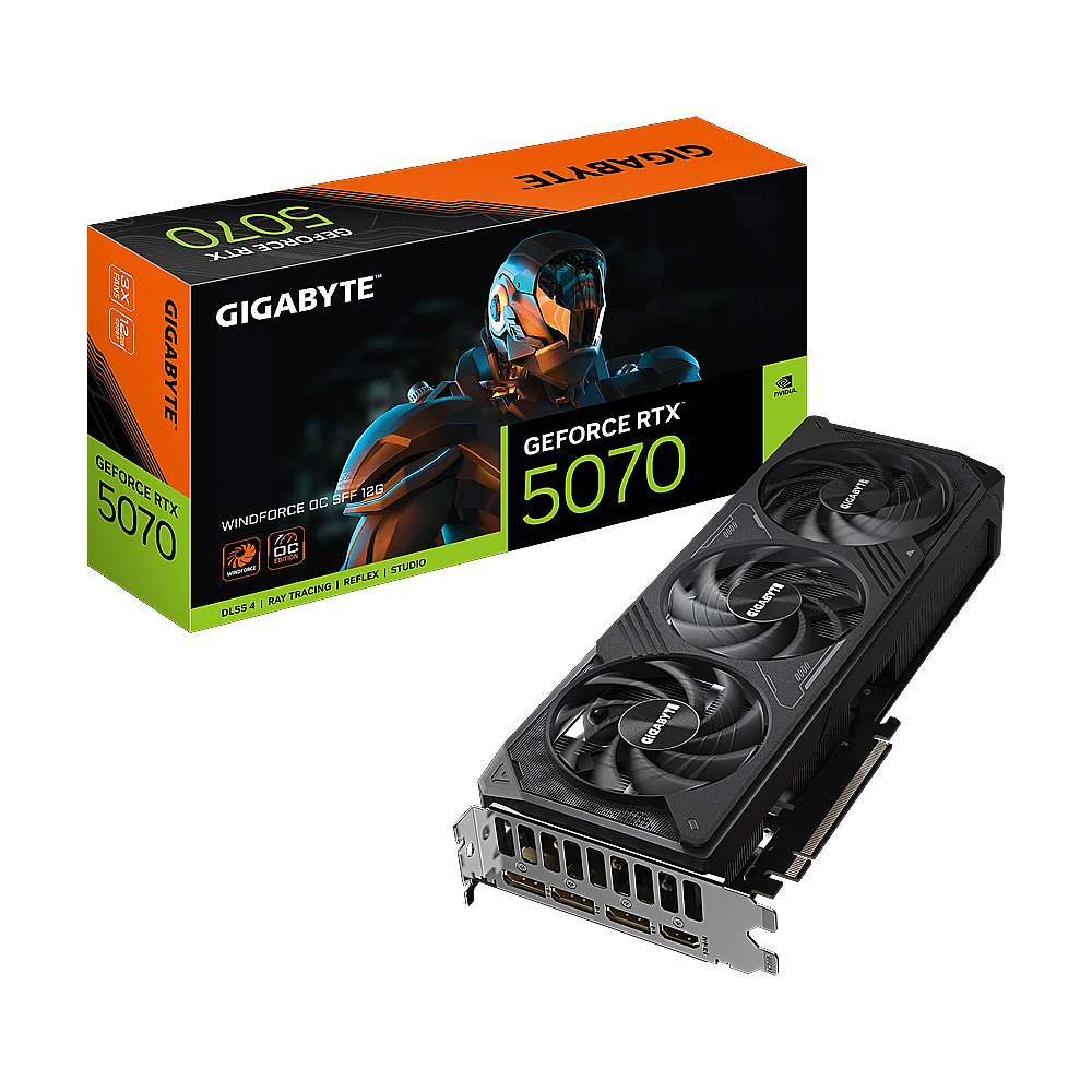 Gigabyte GeForce RTX 5070 WINDFORCE OC SFF 12G GDDR7 DLSS 4 192 Bit Ekran Kartı - 1