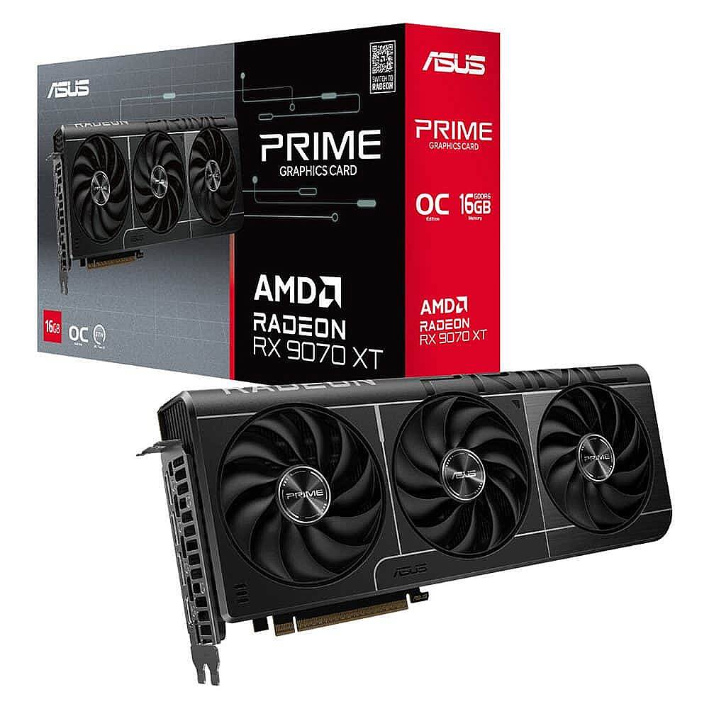 PRIME Radeon RX 9070 XT OC 16GB GDDR6 256 Bit Ekran Kartı - 1