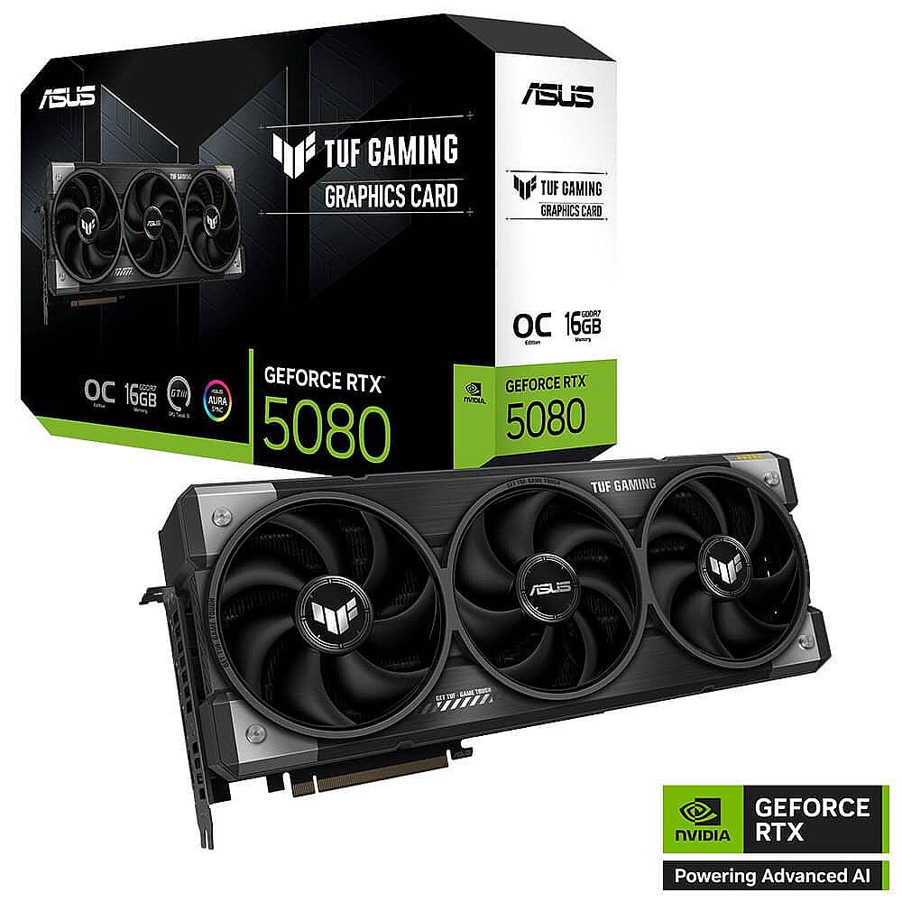 TUF Gaming GeForce RTX 5080 OC 16GB GDDR7 256 Bit DLSS 4 Ekran Kartı - 1